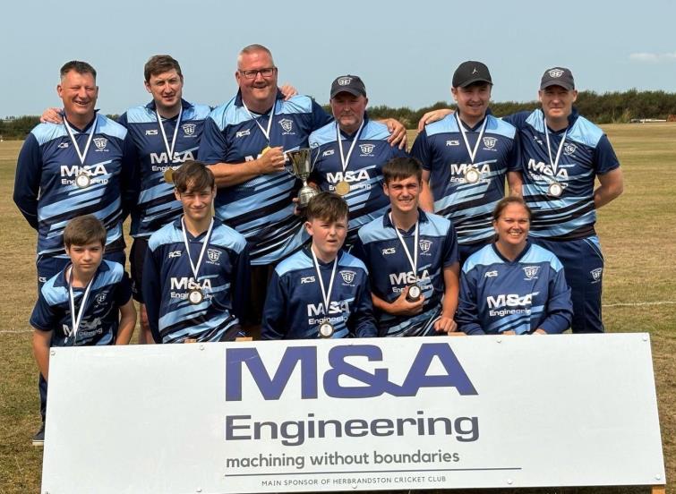 Herbrandston 2nds - Champs of Division Five (Ian Milsom 4th back row)